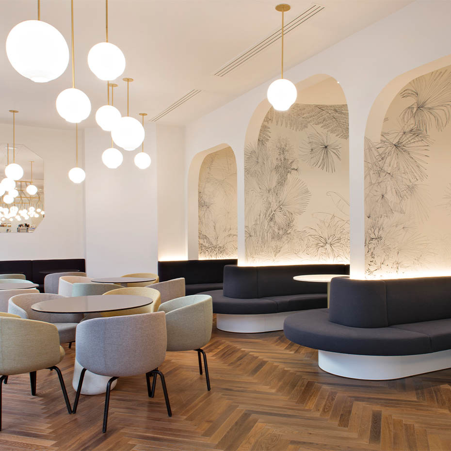 Float 1.0 Pendel 250mm Brushed Brass/White