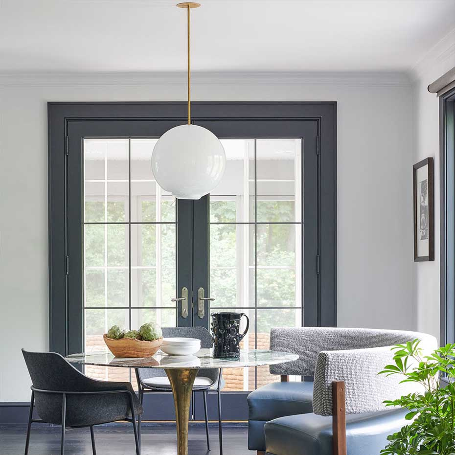 Float 1.0 Pendel 410mm Brushed Brass/Smoke