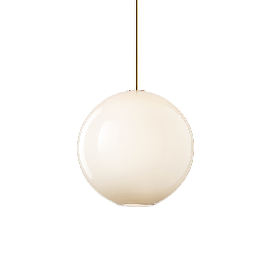 Float 1.0 Pendel 410mm Brushed Brass/White