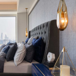 Hold 18 Pendel Brushed Brass/New Blue Hold 18 Pendel Brushed Brass/New Blue