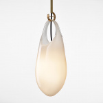 Hold 18 Pendel Brushed Brass/White Hold 18 Pendel Brushed Brass/White