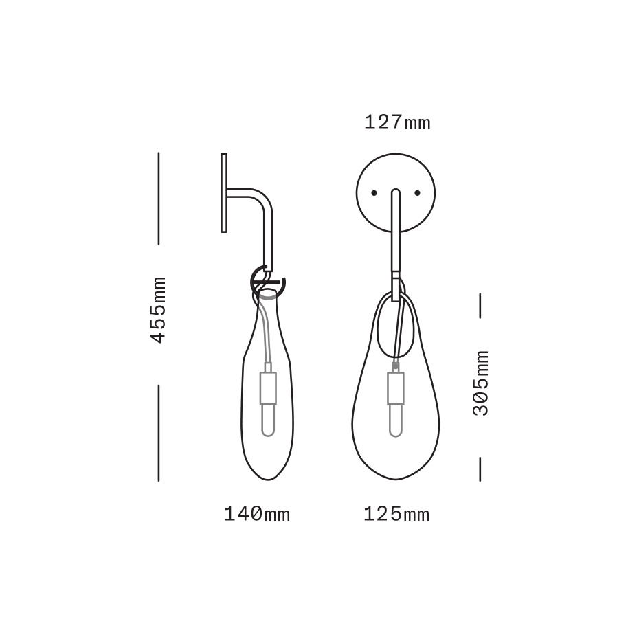 Hold 12 Vägglampa Brushed Brass/White