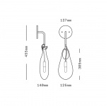 Hold 12 Vägglampa Brushed Brass/White Hold 12 Vägglampa Brushed Brass/White