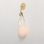 Hold 12 Vägglampa Brushed Brass/White Hold 12 Vägglampa Brushed Brass/White