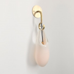 Hold 12 Vägglampa Brushed Brass/White Hold 12 Vägglampa Brushed Brass/White