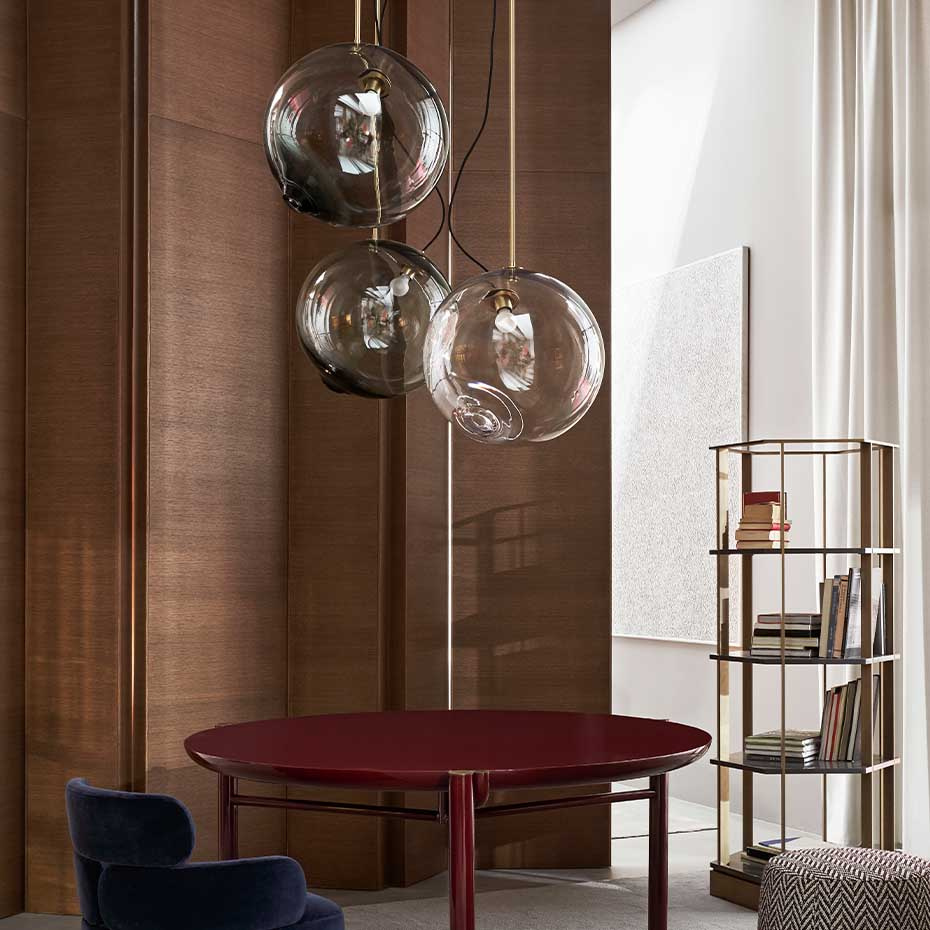 Float 2.0 Pendel 510mm Brushed Brass/Clear