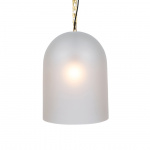 Dome 22 Pendel Small Chain Brushed Brass/Clear Frosted Dome 22 Pendel Small Chain Brushed Brass/Clear Frosted