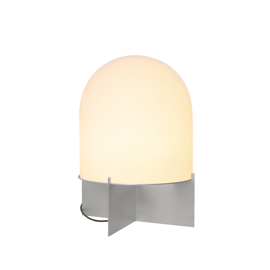 Dome Golvlampa Polished Nickel/White Frosted