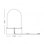 Dome Golvlampa Polished Nickel/White Frosted Dome Golvlampa Polished Nickel/White Frosted