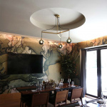 Drape Arm 3 Ljuskrona 110mm Sphere Brushed Brass/White Dipped Drape Arm 3 Ljuskrona 110mm Sphere Brushed Brass/White Dipped