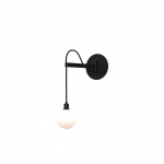 Drape Arm 1.09 Vägglampa 110mm Sphere Dark Oxidized/White Dipped Drape Arm 1.09 Vägglampa 110mm Sphere Dark Oxidized/White Dipped