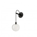 Drape Arm 1.09 Vägglampa 180mm Sphere Dark Oxidized/Clear Dipped Drape Arm 1.09 Vägglampa 180mm Sphere Dark Oxidized/Clear Dipped