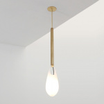 Hold Pin 1.21 Pendel Brushed Brass/White Hold Pin 1.21 Pendel Brushed Brass/White