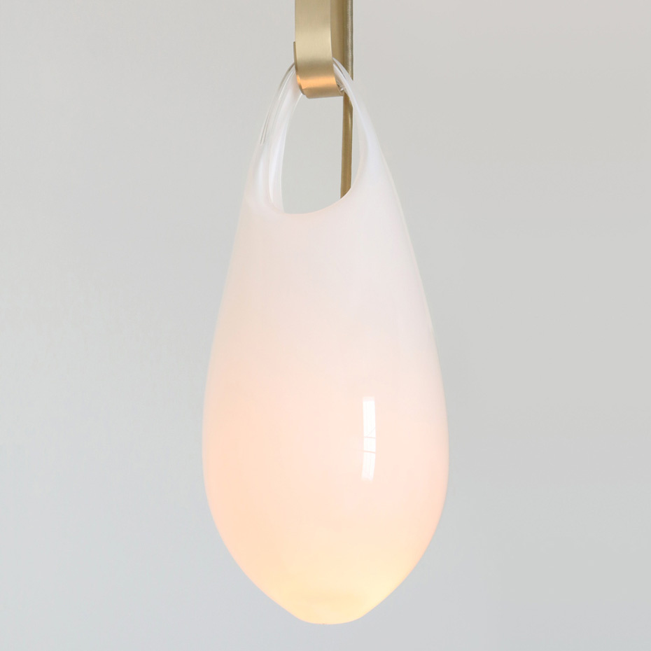 Hold Pin 1.21 Pendel Brushed Brass/White