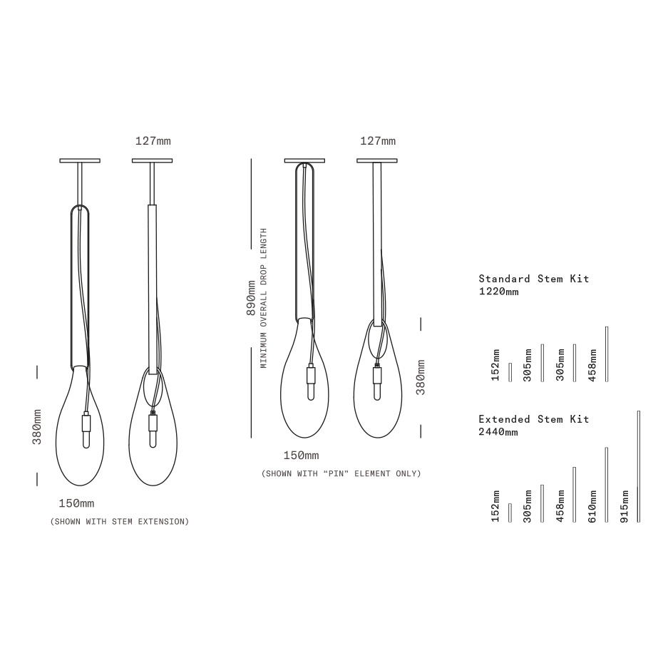 Hold Pin 1.21 Pendel Brushed Brass/White
