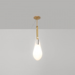 Hold Pin 1.09 Pendel Brushed Brass/White Hold Pin 1.09 Pendel Brushed Brass/White