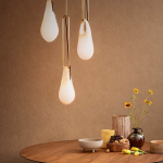 Hold Pin 1.09 Pendel Brushed Brass/White Hold Pin 1.09 Pendel Brushed Brass/White