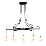 Drape Arm 8 Ljuskrona 110mm Sphere Dark Oxidized/White Dipped Drape Arm 8 Ljuskrona 110mm Sphere Dark Oxidized/White Dipped