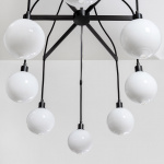 Drape Arm 8 Ljuskrona 110mm Sphere Dark Oxidized/White Dipped Drape Arm 8 Ljuskrona 110mm Sphere Dark Oxidized/White Dipped