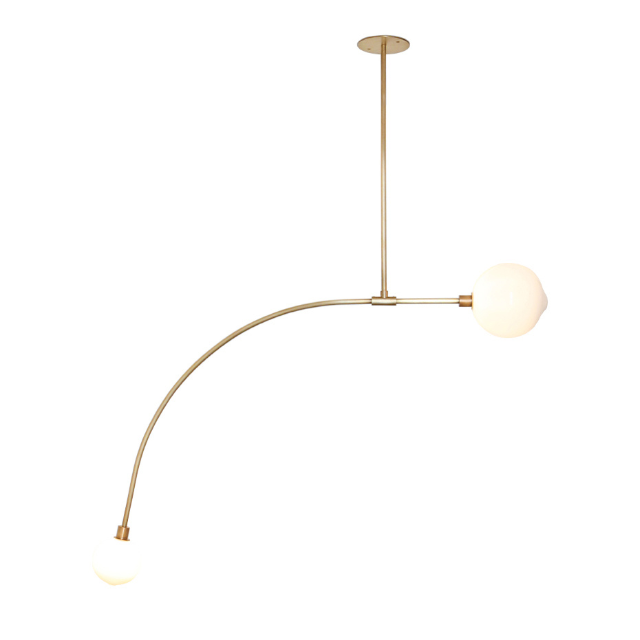 Balance 1.0 Pendel Brushed Brass/White Dipped