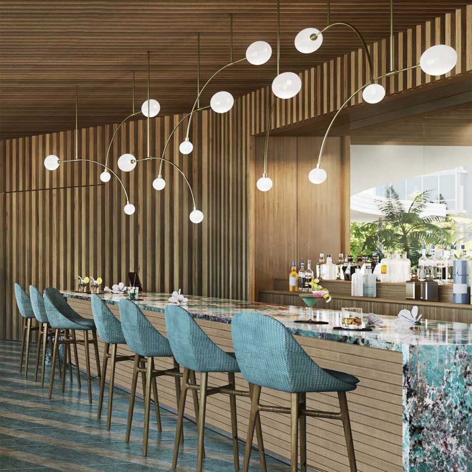 Balance 1.0 Pendel Brushed Brass/White Dipped