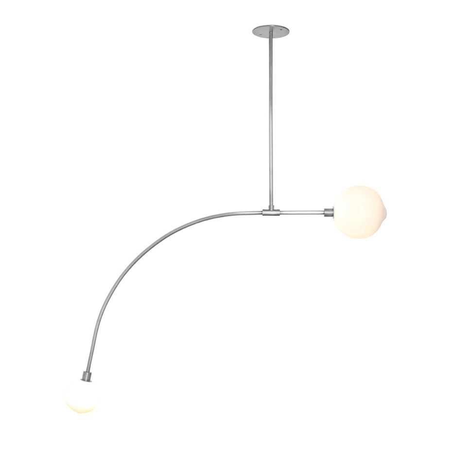 Balance 1.0 Pendel Brushed Nickel/White Dipped