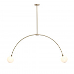 Balance 2.0 Pendel 110mm Sphere Brushed Brass/White Dipped Balance 2.0 Pendel 110mm Sphere Brushed Brass/White Dipped