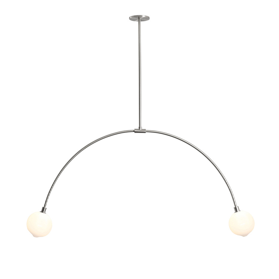 Balance 2.0 Pendel 110mm Sphere Brushed Nickel/White Dipped