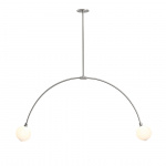 Balance 2.0 Pendel 110mm Sphere Brushed Nickel/White Dipped Balance 2.0 Pendel 110mm Sphere Brushed Nickel/White Dipped