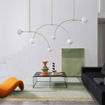 Balance 2.0 Pendel 110mm Sphere Brushed Nickel/White Dipped Balance 2.0 Pendel 110mm Sphere Brushed Nickel/White Dipped