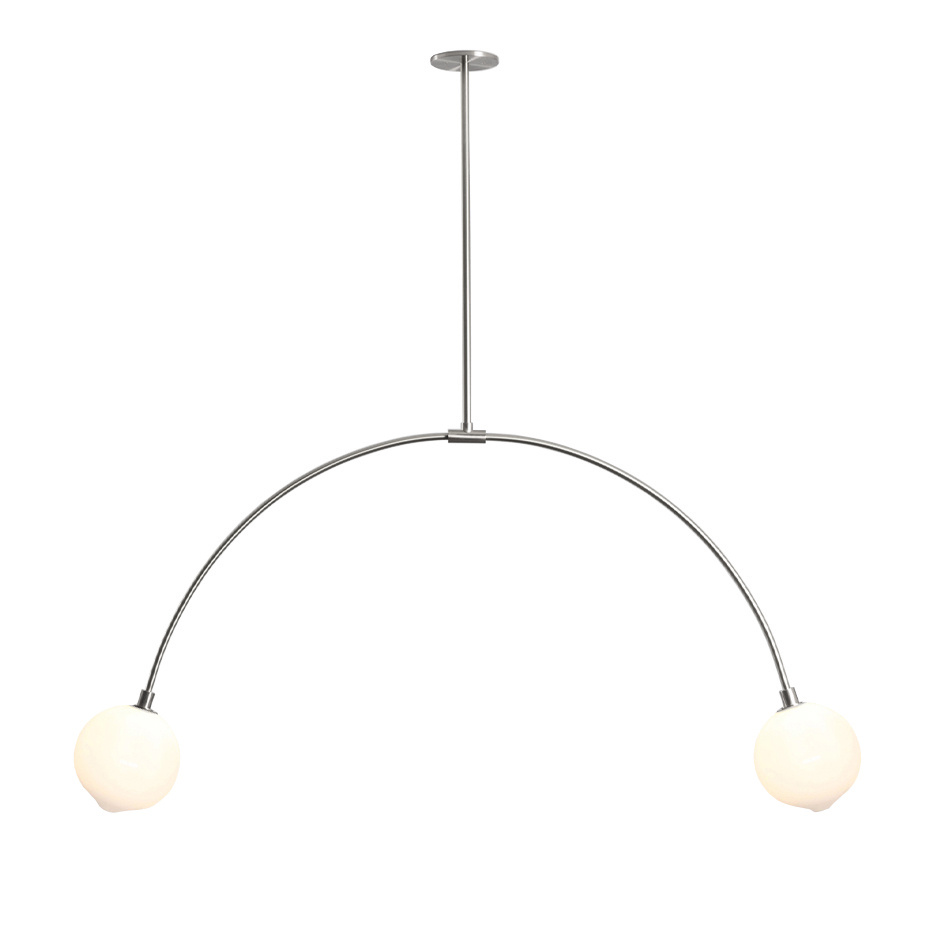 Balance 2.0 Pendel 180mm Sphere Brushed Nickel/White Dipped