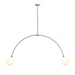 Balance 2.0 Pendel 180mm Sphere Brushed Nickel/White Dipped Balance 2.0 Pendel 180mm Sphere Brushed Nickel/White Dipped