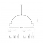 Balance 2.0 Pendel 180mm Sphere Brushed Nickel/White Dipped Balance 2.0 Pendel 180mm Sphere Brushed Nickel/White Dipped