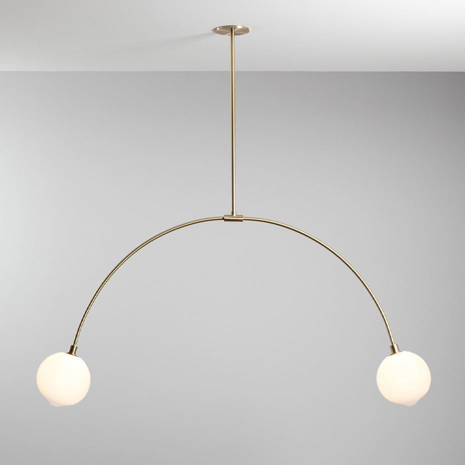 Balance 2.0 Pendel 180mm Sphere Brushed Nickel/White Dipped