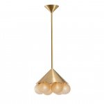 Peak 6 Ljuskrona Brushed Brass/Whiskey Textured Peak 6 Ljuskrona Brushed Brass/Whiskey Textured