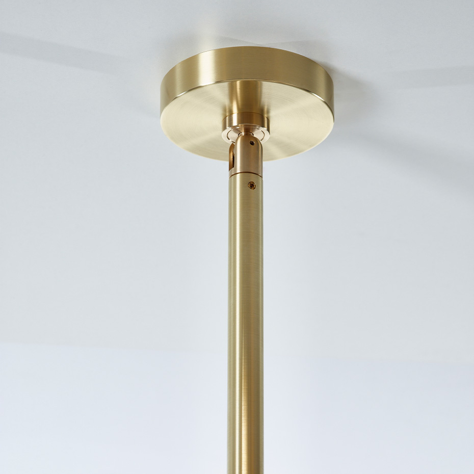 Angle 2.0 Pendel Brushed Brass/Smoke Dipped