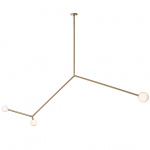 Angle 3.0 Pendel Brushed Brass/White Dipped Angle 3.0 Pendel Brushed Brass/White Dipped