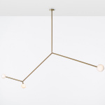 Angle 3.0 Pendel Brushed Brass/White Dipped Angle 3.0 Pendel Brushed Brass/White Dipped