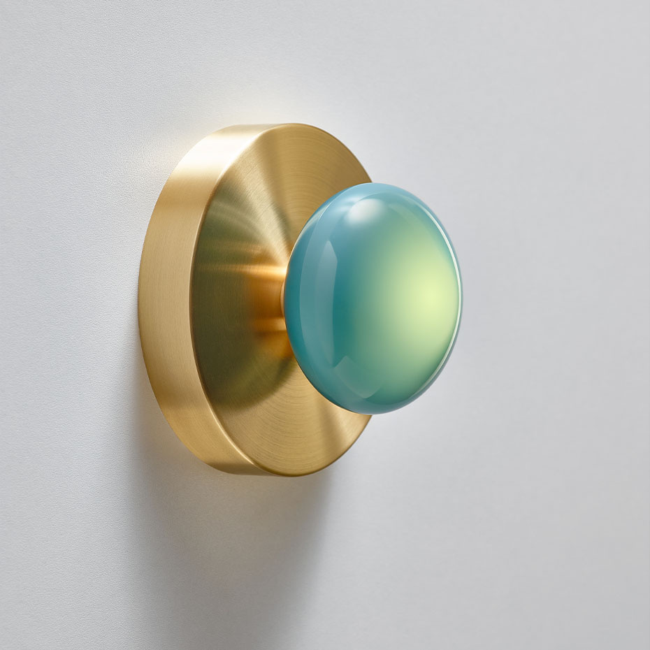 Dot 1X Taklampa/Vägglampa Brushed Nickel/Light Beige