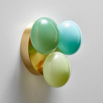 Dot 3X Taklampa/Vägglampa Brushed Brass/Celadon/Linden Tree Green/Pastel Green Dot 3X Taklampa/Vägglampa Brushed Brass/Celadon/Linden Tree Green/Pastel Green