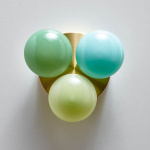Dot 3X Taklampa/Vägglampa Brushed Brass/Celadon/Linden Tree Green/Pastel Green Dot 3X Taklampa/Vägglampa Brushed Brass/Celadon/Linden Tree Green/Pastel Green