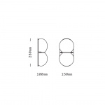 Twin 1.0 Vägglampa Dark Oxidized/Tree Green/Pastel Green Twin 1.0 Vägglampa Dark Oxidized/Tree Green/Pastel Green