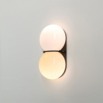 Twin 1.0 Vägglampa Dark Oxidized/Oyster/White Twin 1.0 Vägglampa Dark Oxidized/Oyster/White