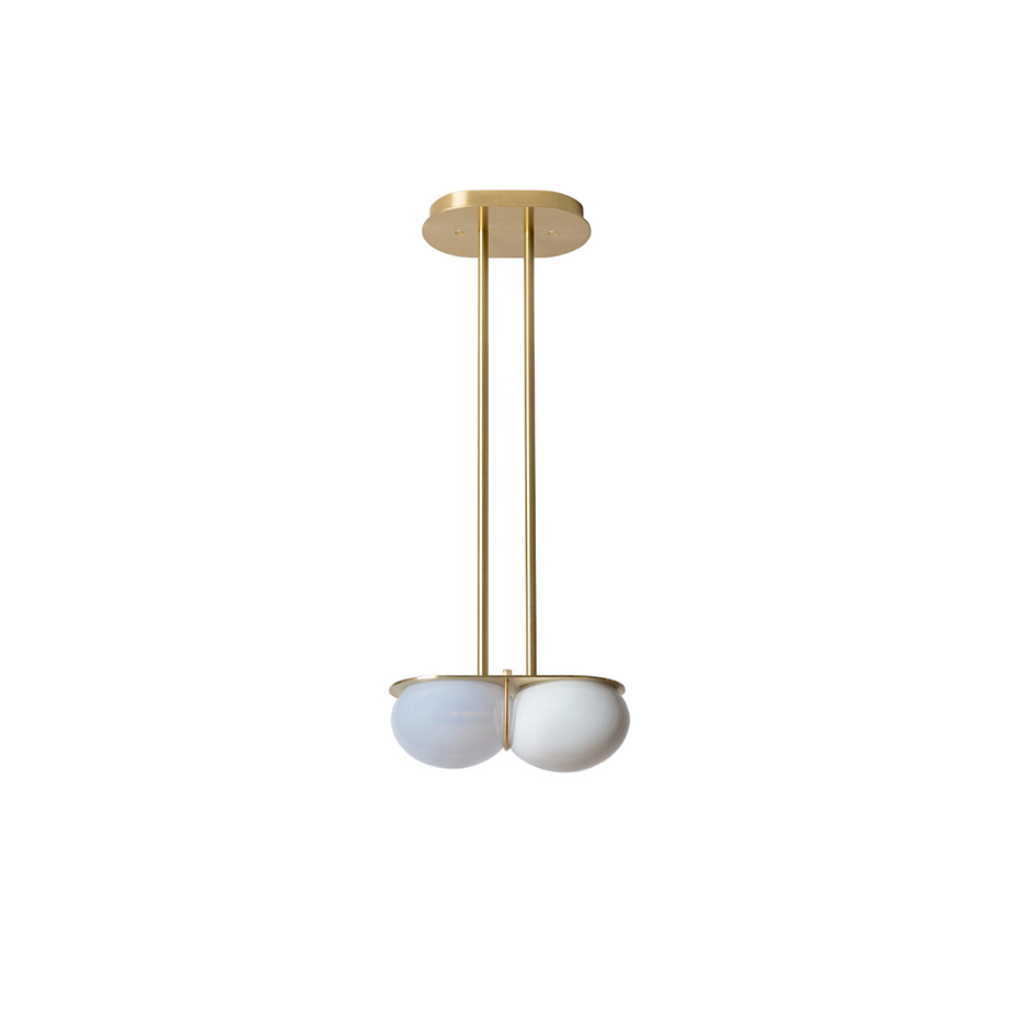 Twin 4.0 Pendel Brushed Brass/Oyster/White