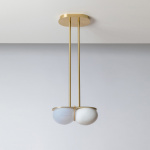 Twin 4.0 Pendel Brushed Brass/Oyster/White Twin 4.0 Pendel Brushed Brass/Oyster/White