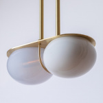 Twin 4.0 Pendel Brushed Brass/Oyster/White Twin 4.0 Pendel Brushed Brass/Oyster/White