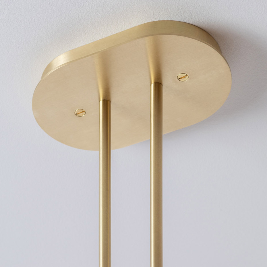 Twin 4.0 Pendel Brushed Brass/Oyster/White