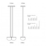Twin 4.0 Pendel Brushed Brass/Oyster/White Twin 4.0 Pendel Brushed Brass/Oyster/White