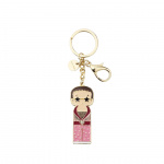 Kokeshi Keychain Elton In Pink Outfit