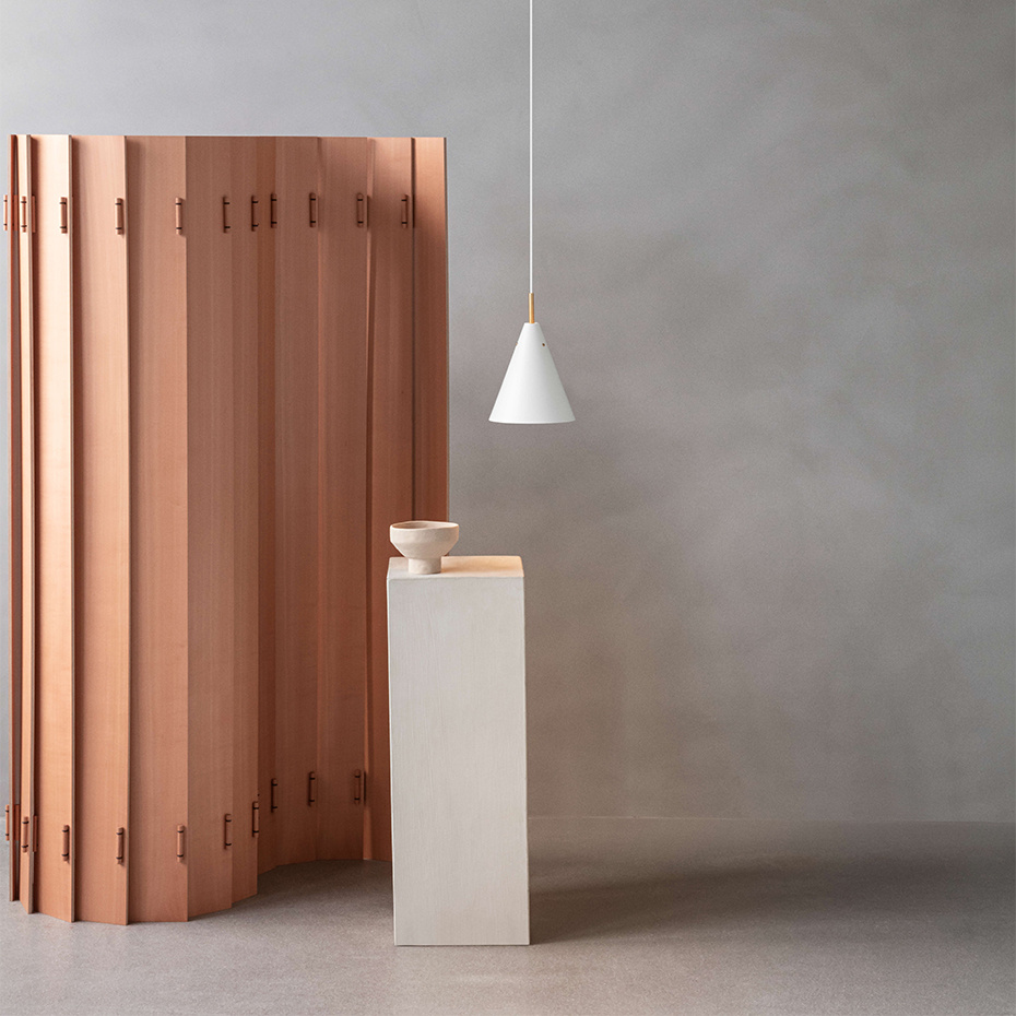 Mosaik 170 Pendel White/Brass